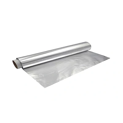 Image of 75Mtr Long FoodGrade Aluminium Kitchen Foil Wrap Roll Heat Resistant Strong for Cooking Grilling Roasting Baking Freezing Wrapping (Large: 18&quot; / 450mm x 75M)
