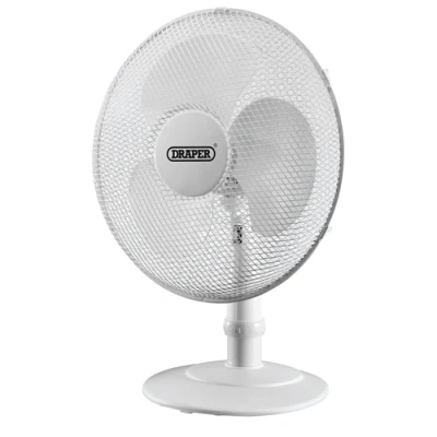 Image of Draper 230V Desk Fan, 16&quot;/400mm, 45W