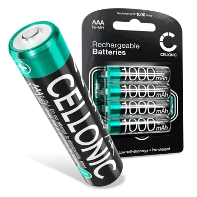 Image of CELLONIC® Battery Replacement for Sennheiser Wireless Headset HDR110, HDR120, HDR160, HDR220, RS Bluetooth Headphones Headsets 4x 1000mAh AAA Spare Accu Pack