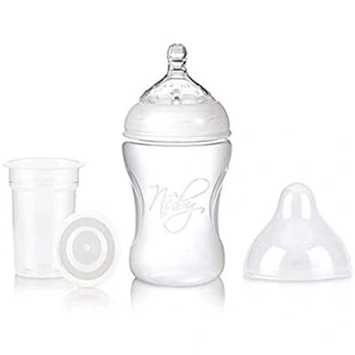 Image of SRVertex 150ml Feeding Bottle, Baby Milk Breast Like Teat with Anti Colic Valve, Newborn Essentials Dispenser