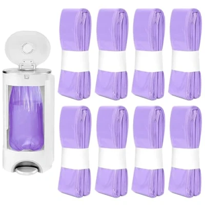 Image of 8 Piece Nappy Feeder Refill, Refills Odour Thickened Refill Bags Compatible with Tommee Tippee, Twist &amp; Click, LitterLocker