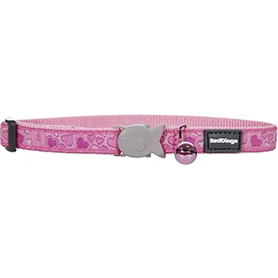 Image of Red Dingo Cat Collar Design, Breezy Love Pink, Extra Small 12mm