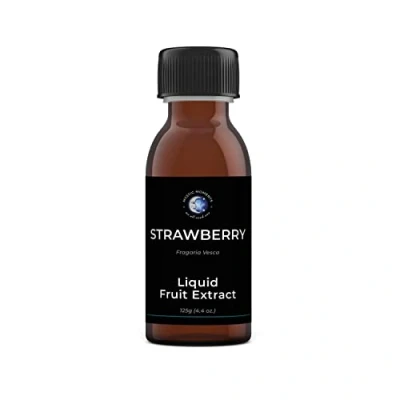 Image of Mystic Moments Strawberry Liquid Fruit Extract 125g Perfect for Skin Care, Creams, Lotions and DIY beauty products Vegan GMO Free