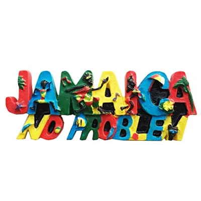 Image of Jamaica Bus 3D Fridge Magnet Souvenir Gift,Handmade Home &amp; Kitchen Decoration Refrigerator Collection