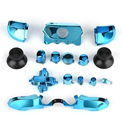 Image of Tangxi Xbox Controller Mods, Thumbsticks Bullet ABXY Buttons Replacement Parts for Microsoft One S X Controller(Blue)