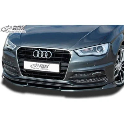 Image of RDX RDFAVX30615 Front Spoiler VARIO X A3 8V, 8VA, 8VS, 8V7 S Line /S3 Frontbumper Lip Splitter, Black