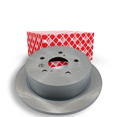 Image of 424310E010, 4243148050 Brake disc FEBI BILSTEIN 108450 Rear Axle 288mm 10mm 5 Hole 114,3mm solid Coated LEXUS: RX II