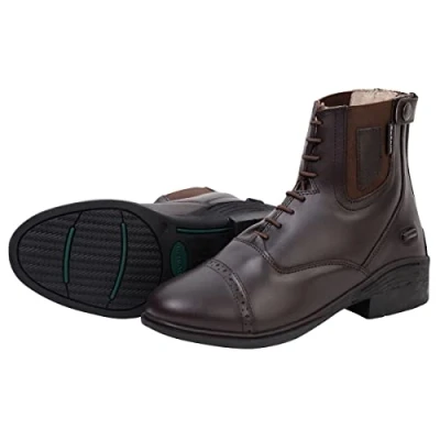 Image of Dublin Evolution Lace Front Paddock Boots, Brown, Adults 6