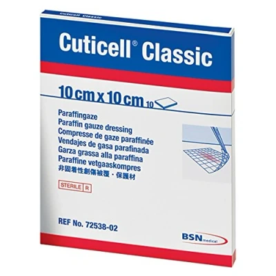 Image of Cuticell Classic Dressings, 10x10cm (Pack of 10) D4224