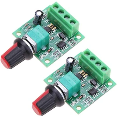 Image of DollaTek 2Pcs RR Pwm 15V Low Voltage Dc 1.8V 3V 5V 6V 12V 2A Motor Speed Controller