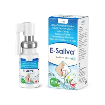 Image of E Saliva Mint Dry Mouth Spray Instant Relief for Hydrating Formula with Long Lasting Effect Oral Hydration and Comfort Refreshing Flavor 15ml (Pack of 1)