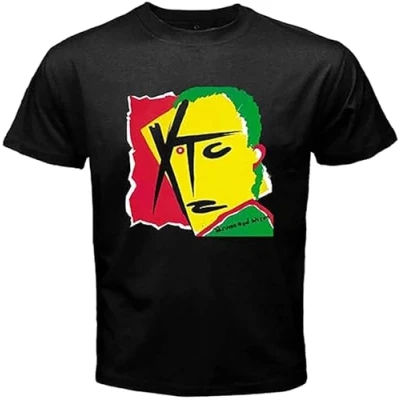 Image of XTC Drums and Wires Album Cover Rock Band Men&#039;s T Shirt Size 2XL Black