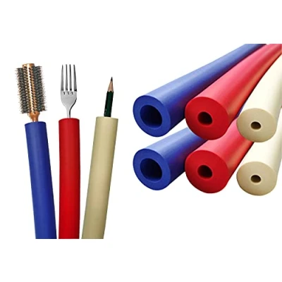 Image of Foam Grip Tubing(6 Pack) Tubing Tubes Aid for Utensil Cutlery Padding Handle Disabled and Elderly
