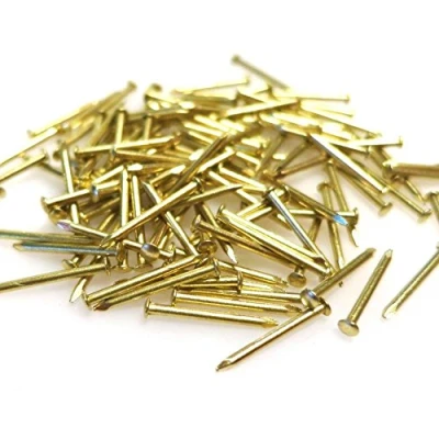 Image of 200x Brass Nails Small 10mm Pins