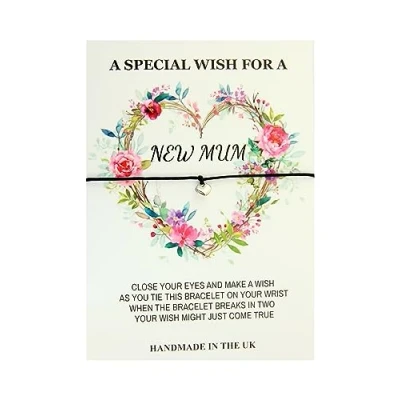 Image of Lucor New Mum Gifts Mummy Pregnancy Heart Wish Bracelet for