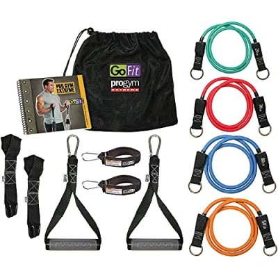 Image of GoFit Unisex Extreme Pro Gym Set, Black, 12.25 x 4.5 10.5 Inch UK