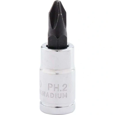 Image of 5x Yamoto No.2 Phillips Screwdriver Bit 1/4&quot; Square Drive