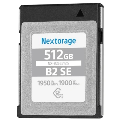 Image of Nextorage CFexpress Type B 512GB Japanese brand Max write 1900MB/s read speed 1950MB/s NX B2SE512G memory card