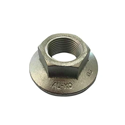 Image of 1 x M27 Genuine Alko &#039;One Shot&#039; Axle End Nut, Hub, Stake, 35mm, 36mm Socket, Trailer,