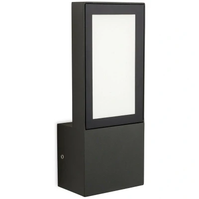 Image of Gamay Integrated LED Outdoor Wall Light Graphite IP65