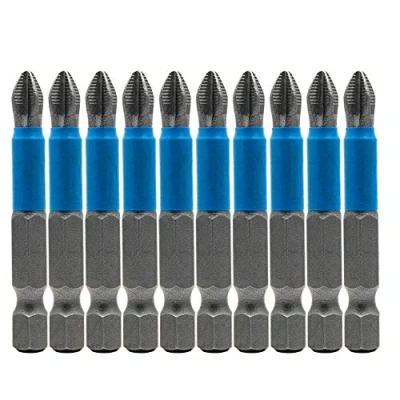 Image of 10Pcs PH2 Phillips Screwdriver Bits Anti Slip Electric Hex Shank Driver Bit 50mm