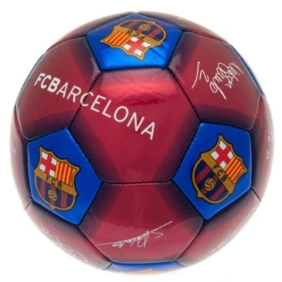 Image of FCB Barcelona Unisex Youth Barca Size 5 Signature Football, Multi,