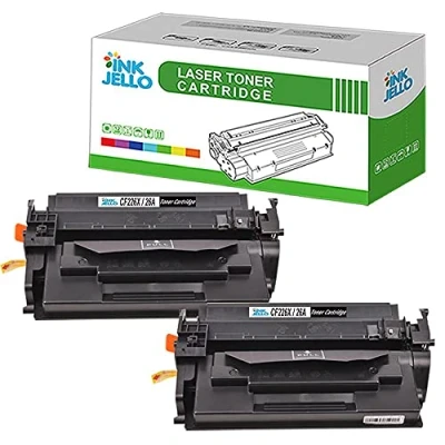 Image of InkJello Compatible Toner Cartridge Replacement for HP LaserJet Pro M402d M402dn M402dw M402n MFP M426dw M426fdn M426fdw CF226X (Black, 2 Pack)