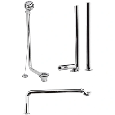 Image of Old London Roll Top Bath Waste, Leg and Trap Pack EA368