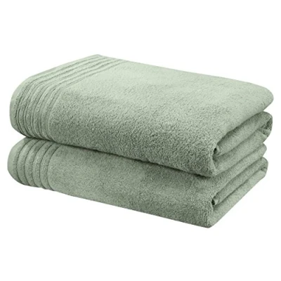 Image of Rapport Home So Soft 2 Piece Towel Bale, 100% Cotton Sea Green, Combed, 140 x 90 1 cm