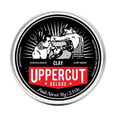 Image of Uppercut Deluxe Clay, Professional Water Based Product for a Natural Looking Finish, Strong Hold and Low Shine 70g