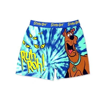 Image of Scooby Doo! Mystery Machine Tie Dye Men&#039;s Boxer Lounge Shorts, Blue, Large