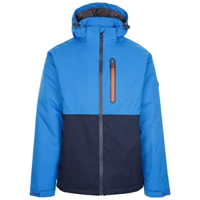 Image of Trespass Mens Waterproof Jacket Padded Adjustable Zip Off Hood Iggley