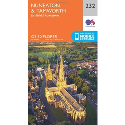 Image of Explorer 232 Nuneaton &amp; Tamworth Map With Digital Version