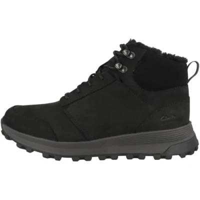 Image of Clarks Men&#039;s ATL Trek Up WP Fashion Boot, Black WLined Lea, 9 UK