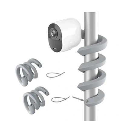 Image of HOLACA Flexible Twist Mount for Arlo Pro 3 4 2 EufyCam 2C 1 and Ultra 4K Baby Monitor und Go Indoor Camera (Gray 2Pack)