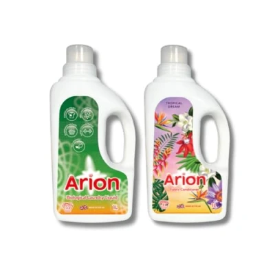 Image of Arion Biological Laundry Detergent 1l &amp; Tropical Dream Fabric Softener