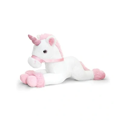 Image of Keel Toys SF1562AMB Unicorn Soft Toy, White, 50 cm