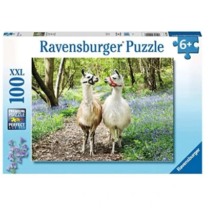 Image of Ravensburger Llama Love 100 Piece Jigsaw Puzzles for Kids Age 6 Years Up Extra Large Pieces