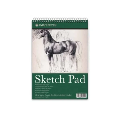 Image of Artists Sketch pad, Spiral Bound Pad Paper for Artists. Ideal The Studio, School or at Home 170gsm Cartridge (Horse)