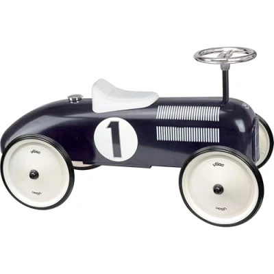 Image of Vilac Vintage Toddler Metal Ride on Car, black, Vilac1121