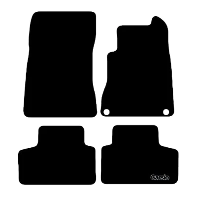 Image of Carsio Carpet Car Mats For Mercedes GLB 2021+ Onwards Tailored Fit Floor Mat Set Complete Accessory Black Custom Fitted All Weather, Anti Slip Backing &amp; Trim