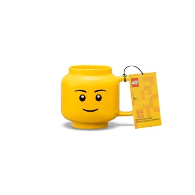 Image of LEGO Ceramic Mug Large Boy 530 ml Perfect Gifts for Men Mugs Kids and Women Cool Fun Unique Cup All Ages Dishwasher Safe