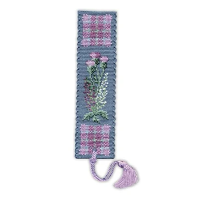 Image of Textile Heritage Collection Cross Stitch Bookmark Kit Flowers of Scotland