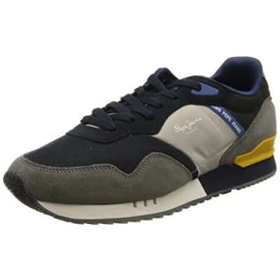Image of Pepe Jeans Men&#039;s London ONE Basic M Sneaker, 945GREY, 10 UK