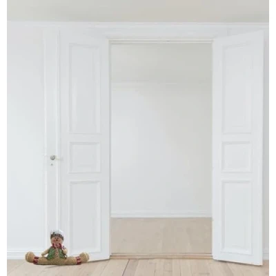 Image of 8&quot;X18&quot; Door Stop Gingerbread Christmas Decoration