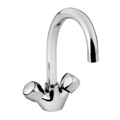 Image of Bristan VAC2 SNK C MT Value Twin Lever Mono Sink Mixers, Chrome