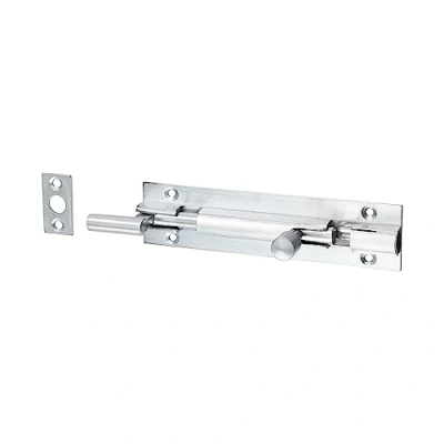 Image of Timco Necked Barrel Bolt Satin Chrome (Size 100 x 25mm 1 Each)