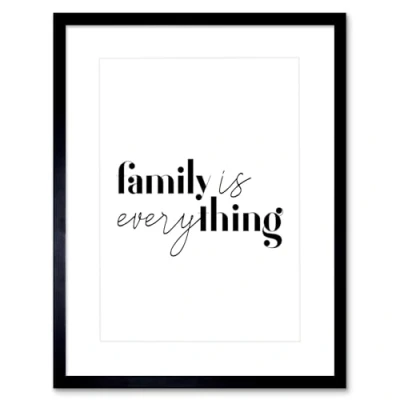 Image of Wee Blue Coo Family Is Everything Framed Wall Art Print