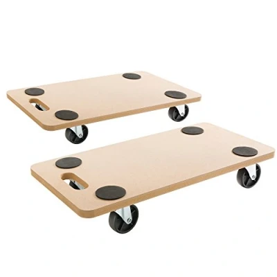 Image of Arebos 2x Trolley Platform Cart for easy Transport 200kg 441lbs incl. rubber pads
