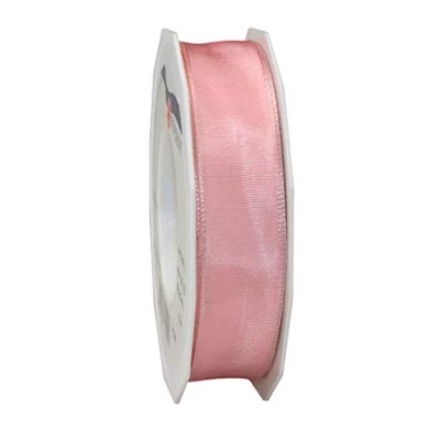 Image of Präsent Lyon Wired Taffeta Ribbon Peony 25 mm Width, m Length